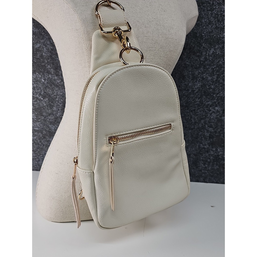 Universal Thread Cross Body Mini Back Pack, Ivory, Vegan Leather - Picture 2 of 13